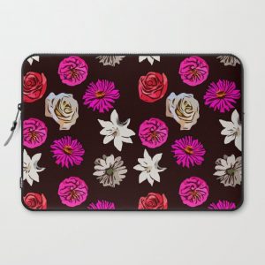 FLOATING PETALS Computer Cover by SewWonderfulQuiltsandEmbroidery - Laptop Sleeve - 15"