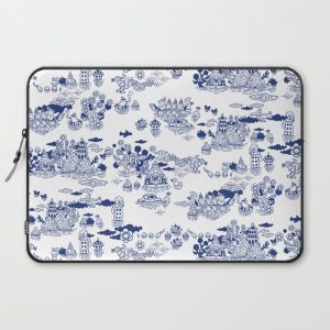 FLOOD IN ANTIQUE CHINESE PORCELAIN Computer Cover by Anukun Hamala (NHD) - Laptop Sleeve - 15"