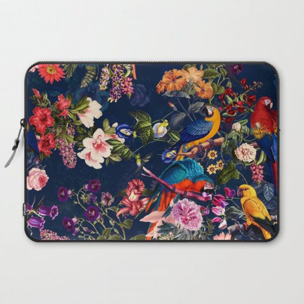 FLORAL AND BIRDS XII Computer Cover by Burcu Korkmazyurek - Laptop Sleeve - 15"