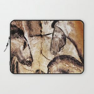 Facing Horses // Chauvet Cave Art Computer Cover by Thin Line Studio - Laptop Sleeve - 13"