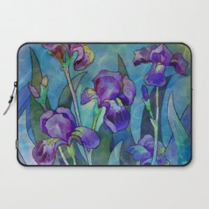 Fantasy Irises Computer Cover by CatyArte - Laptop Sleeve - 15"