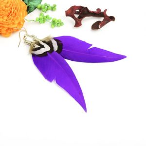 Fashion Angel Wing Feather Cute Chandelier Long Drop Dangle Earring Eardrop Women Girl Jewelry Ornament Accessory Gift