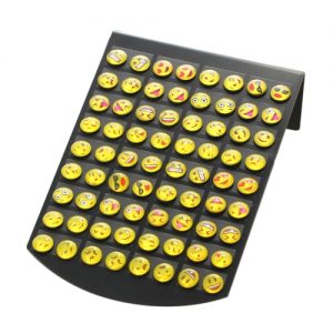 Fashion Funny 36 Pairs Emoji Smile Ear Studs Different Expression Ear Studs Women Personality Jewelry