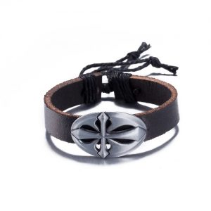 Fashion Jewelry Cute Silver Leather Wristband Unisex Infinity Charm Bracelet