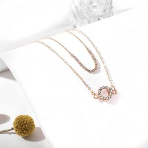 Fashion Multi-layer Pendant Clavicle Chain Long Necklace Different Lengths Jewelry Set for Women