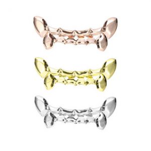 Fashion Multiple Colors Symmetric Hip Hop Half Style Grill