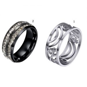 Fashion New Hot Unique Punk Female Metal Titanium Steel Ring for Woman Party Wedding Band Gift Charm Jewelry