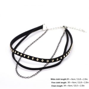 Fashion New Retro Vintage Choker Black Necklace Chain Lady Jewelry Accessory for Women Girls Gift