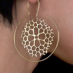 Fashion Vintage Plated Circles Round Spiral Heart Water-drop Shaped Dangle Earrings Charm Unique Women Party Earrings Jewelry