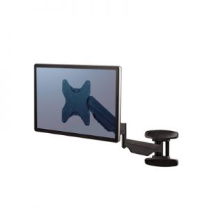 Fellowes 8043501 Wall mount for monitor (adjustable arm) - black - screen size: up to 42