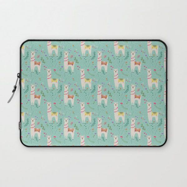 Festive Llama Computer Cover by Lathe & Quill - Laptop Sleeve - 13"