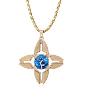 Fidget Spinner Pendant Necklace Quaternate Thorn Crab Craws for Women Men