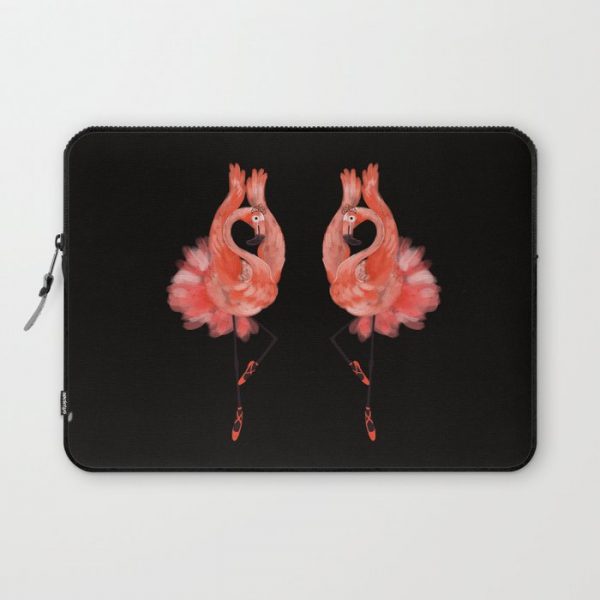 Flamingo ballerina Computer Cover by Big Nose Work - Laptop Sleeve - 13"