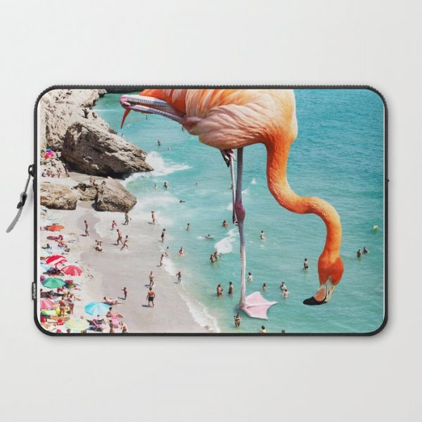 Flamingos on the Beach #society6 #decor #buyart Computer Cover by 83 OrangesA(r) Art Shop - Laptop Sleeve - 15"