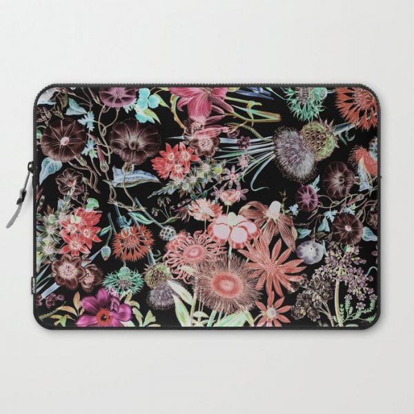 Floral Garden Computer Cover by Burcu Korkmazyurek - Laptop Sleeve - 15"