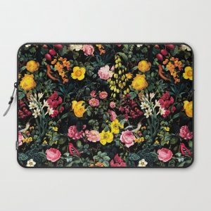 Floral and Birds Pattern Computer Cover by Burcu Korkmazyurek - Laptop Sleeve - 15"