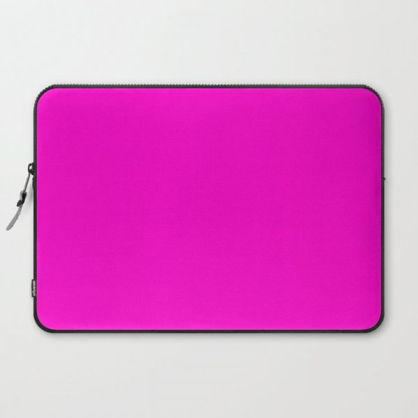 Fluorescent neon pink | Solid Colour Computer Cover by KOOVOX - Laptop Sleeve - 15"