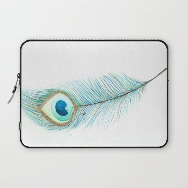 Fly Like a Feather Computer Cover by Huda Mulla - Laptop Sleeve - 13"