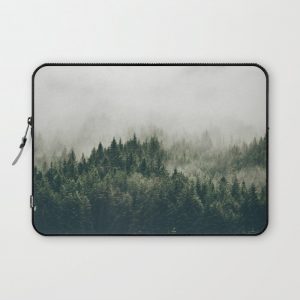 Foggy Mountain Side Computer Cover by Justine Henderson - Laptop Sleeve - 13"