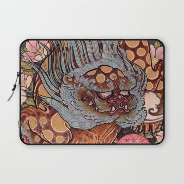 Foo Dog Computer Cover by Brian Dock - Laptop Sleeve - 13"