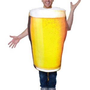 Food Costume Beer Adults Unisex Yellow Funny Costumes Halloween