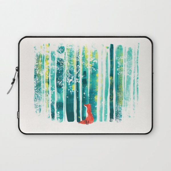 Fox in quiet forest Computer Cover by Picomodi - Laptop Sleeve - 13"