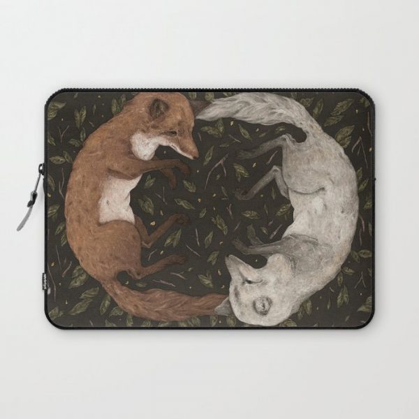 Foxes Computer Cover by Jessica Roux - Laptop Sleeve - 13"