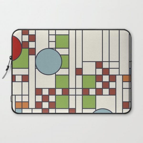 Frank lloyd wright pattern S02 Computer Cover by Et meus-moi - Laptop Sleeve - 15"