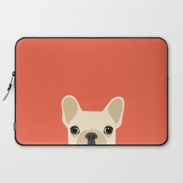 French Bulldog Computer Cover by Anne Was Here - Laptop Sleeve - 15"