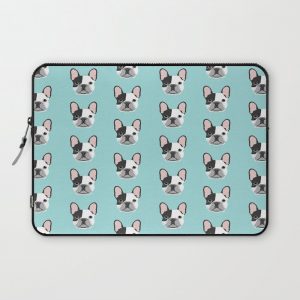 Frenchie black and white french bulldogs french bulldog gifts for dog lovers Computer Cover by PetFriendly - Laptop Sleeve - 13"