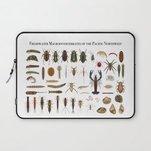 Freshwater Macroinvertebrates of the PNW Computer Cover by Clare Miller - Scientific Illustration - Laptop Sleeve - 13"