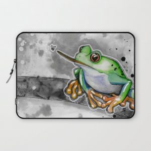 Frog Computer Cover by Pfirsichfuchs - Laptop Sleeve - 13"