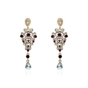 Full Crystal Luxury Long Earring