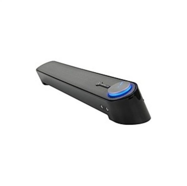 GOgroove SonaVERSE Sound Bar Speaker - 6 W RMS - Black - Desktop - 95 Hz to 20 kHz - USB