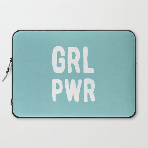 GRL PWR (Blue) Computer Cover by FrankiePrintCo - Laptop Sleeve - 15"