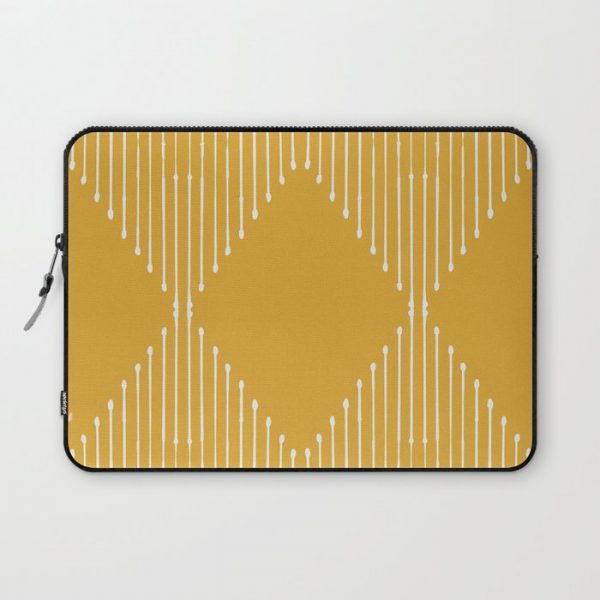 Geo / Yellow Computer Cover by Summer Sun Home Art - Laptop Sleeve - 13"