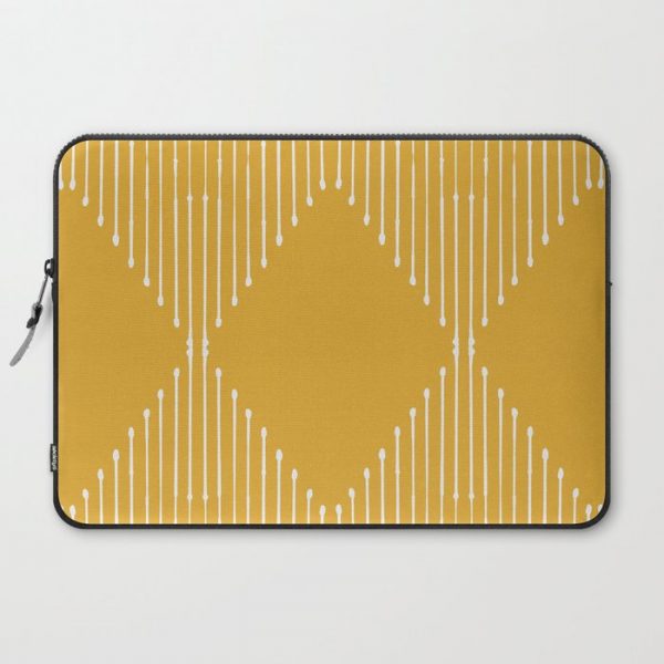 Geo / Yellow Computer Cover by Summer Sun Home Art - Laptop Sleeve - 15"