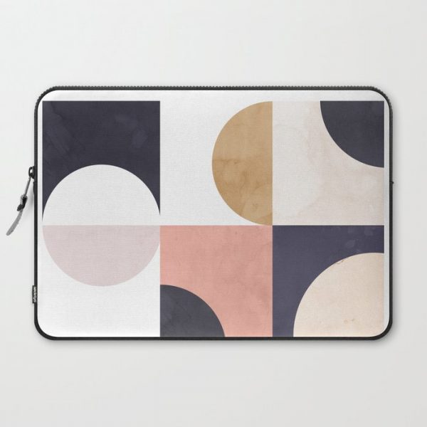 Geometric Moontime 1 Computer Cover by cafelab - Laptop Sleeve - 15"