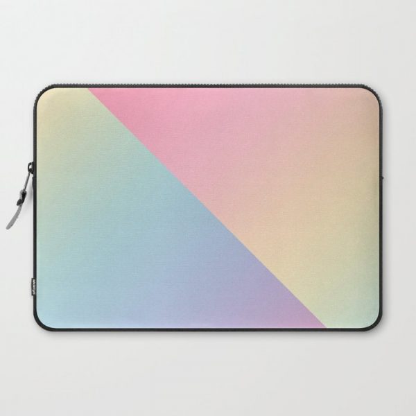 Geometric abstract rainbow gradient Computer Cover by Caro Martini - Laptop Sleeve - 15"