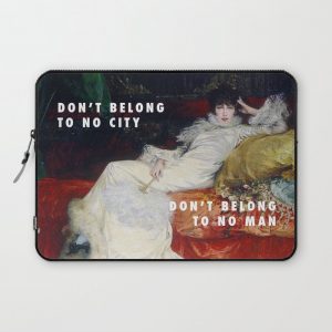 Georges Clairin, Portrait of Sarah Bernhardt (1876) / Halsey, Hurricane (2014) Computer Cover by HALSEY ART HISTORY - Laptop Sleeve - 13"