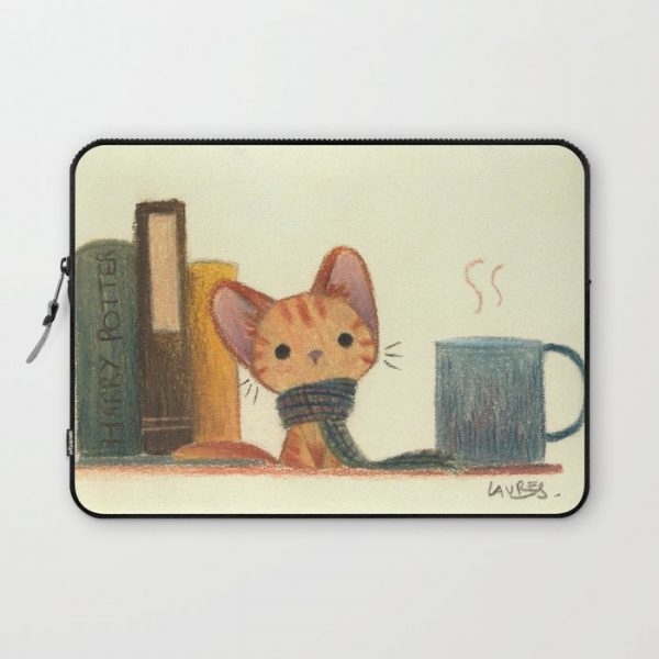 Ginger cat Computer Cover by Laure S - Laptop Sleeve - 13"