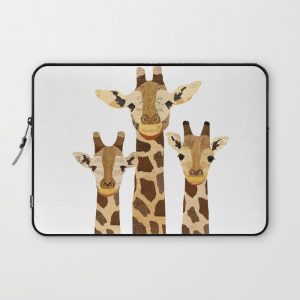 Giraffe Collage Computer Cover by Lindsey Kay Co - Laptop Sleeve - 13"