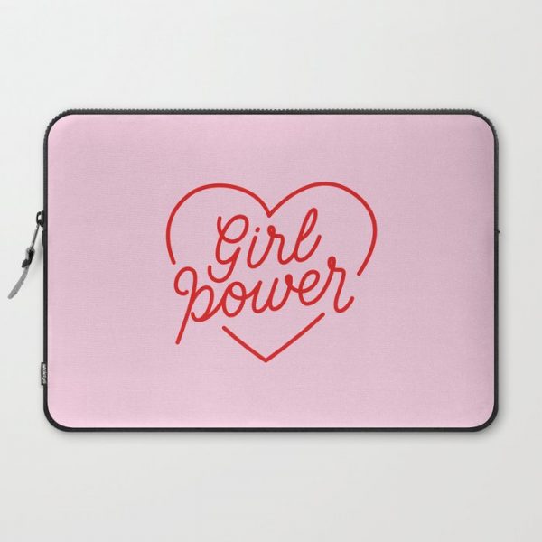 Girl Power Heart Computer Cover by Miss Lu - Laptop Sleeve - 15"