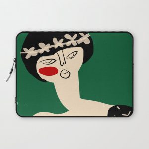 Girl with flower crown Computer Cover by Laura Chemello - Laptop Sleeve - 13"