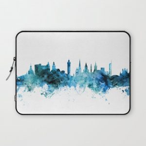 Glasgow Scotland Skyline Computer Cover by artPause - Michael Tompsett - Laptop Sleeve - 13"