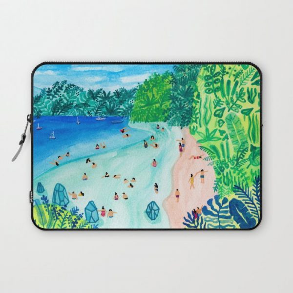 Glassy Island Computer Cover by Helo Birdie - Laptop Sleeve - 13"