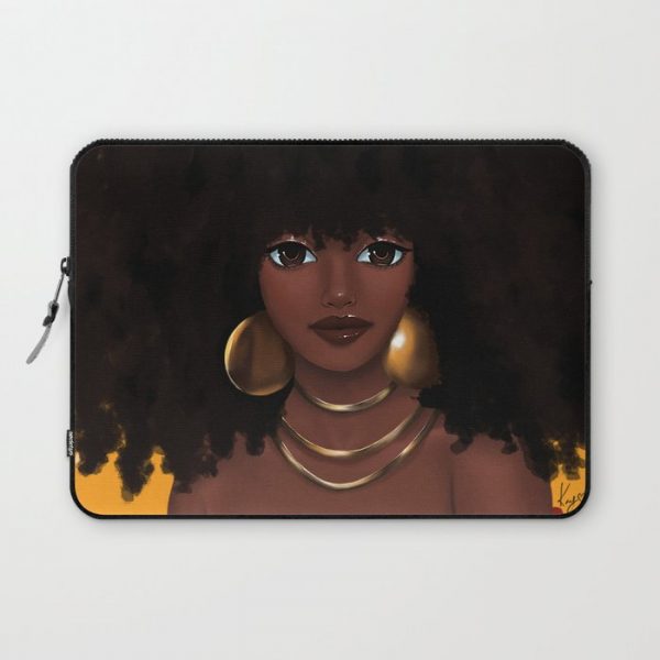 Gold Computer Cover by princess kay - Laptop Sleeve - 13"