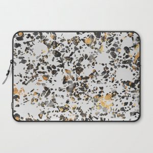 Gold Speckled Terrazzo Computer Cover by Elisabeth Fredriksson - Laptop Sleeve - 15"