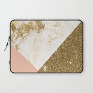 Gold marble collage Computer Cover by cafelab - Laptop Sleeve - 13"