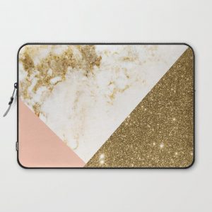 Gold marble collage Computer Cover by cafelab - Laptop Sleeve - 15"